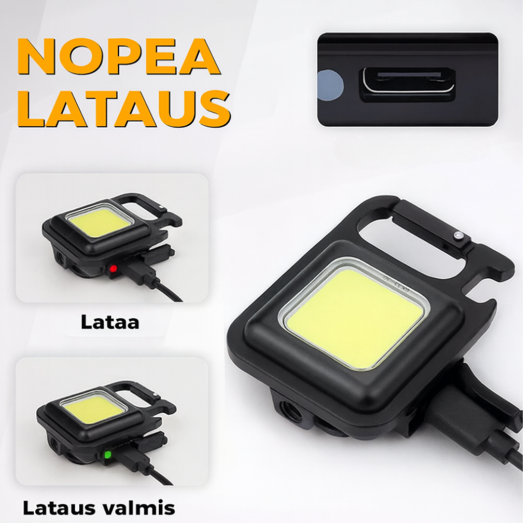 MiniValo™ – Tehokas LED-avaimenperä (Osta 2, Maksa 1!)